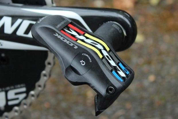 Look Keo Blade pedals are quite light, but not the friendliest for initial clipping in as they don't hang down