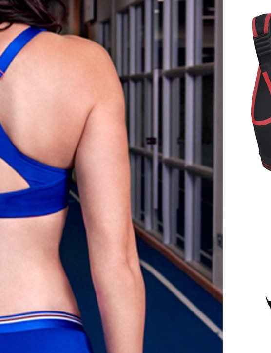 Sports bras for cycling come in a range of different back designs